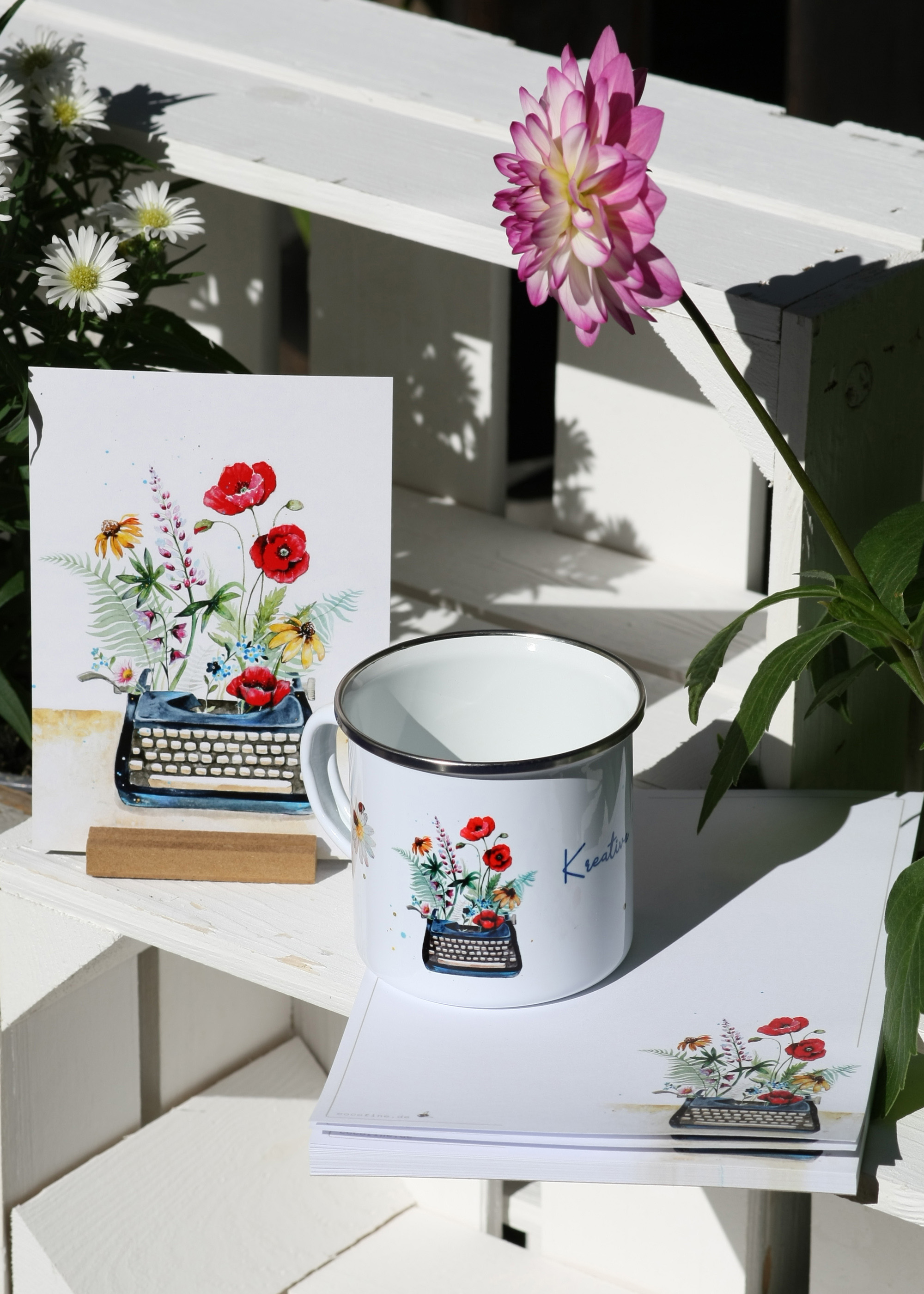 Notizblock Schreibmaschine A5/ 50 Blatt