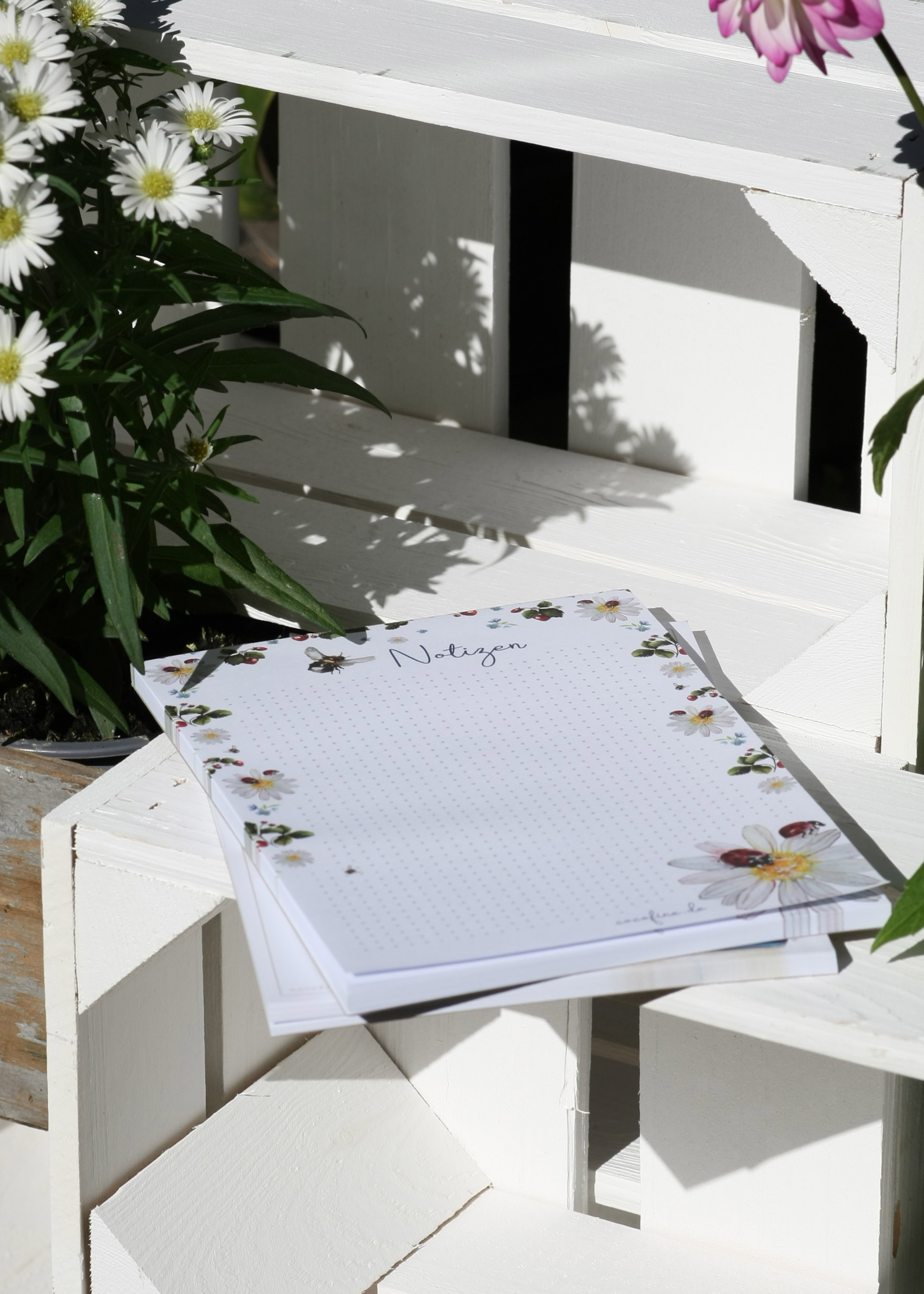 Notizblock Marienkäfer A5/ 50 Blatt