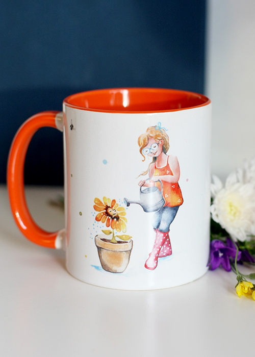 Kaffeetasse Gießkanne