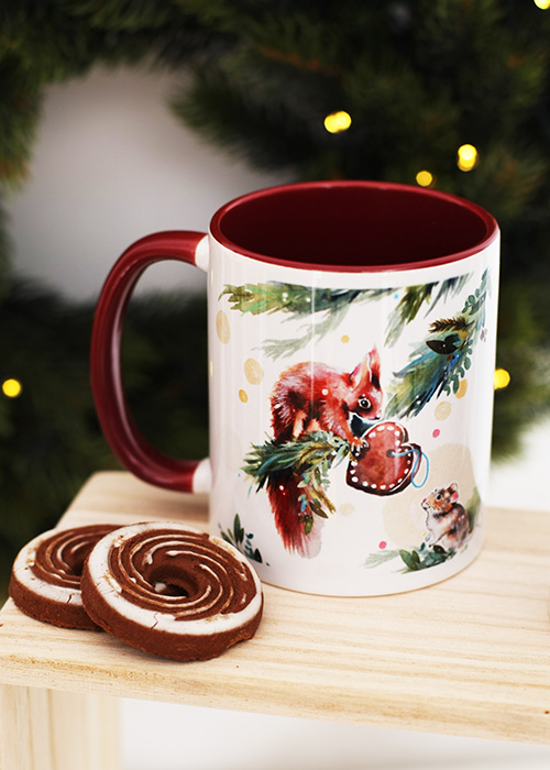 Kaffeetasse Eichhörnchen Lebkuchenherz