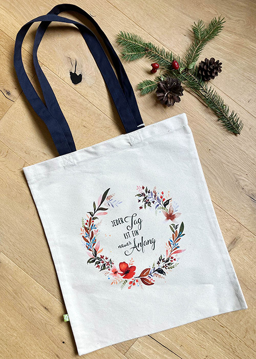 Beutel Jeder Tag ist ein neuer Anfang